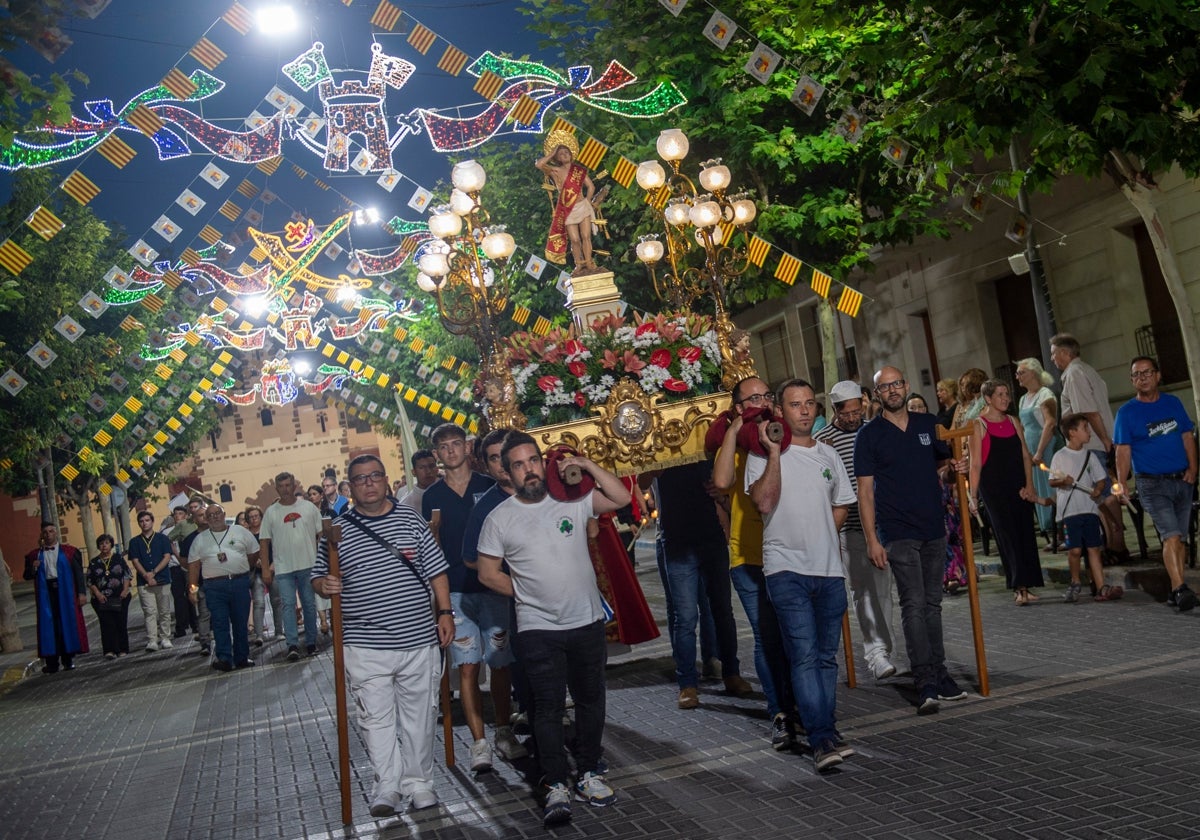 Imagen de archivo de la procesión de la localidad alicantina de Xixona