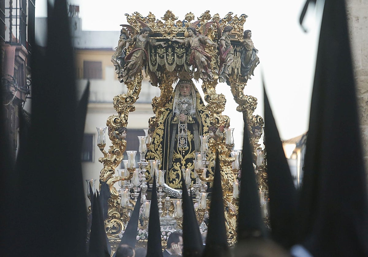 Horario e Itinerario Procesión Extraordinaria Nuestra Señora Madre de Dios en sus Tristezas. Córdoba 08 de Noviembre del 2025
