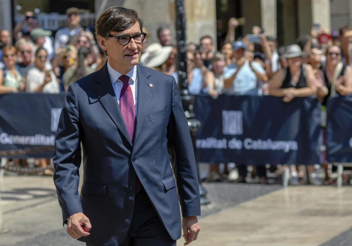 Illa, en plaza Sant Jaume, el día de su toma de posesión