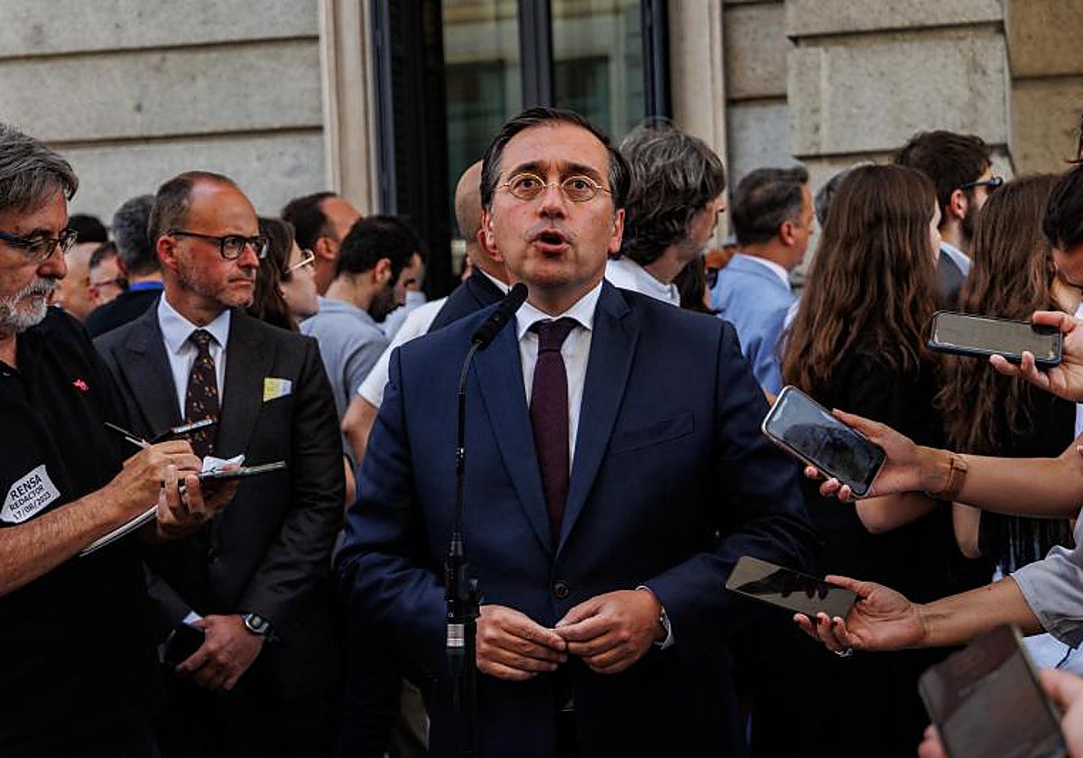 El ministro de Exteriores, José Manuel Albares