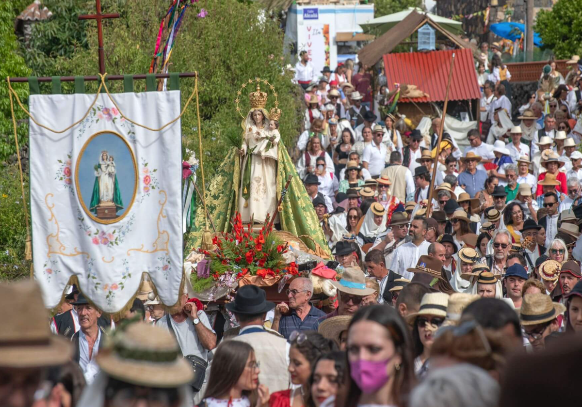 Romería del Pino en El Paso, La Palma, en una edición anterior