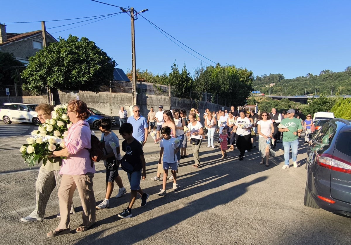 Homenaje a las víctimas del accidente en Angrois con motivo del onceavo aniversario de la tragedia