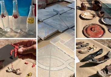 La obra de la Línea 11 de Metro en Comillas aflora restos de una colonia de la posguerra