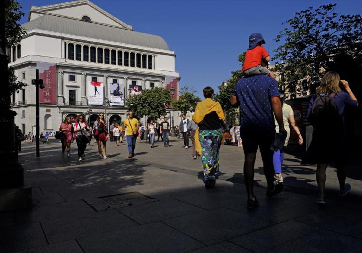 Ambiente en la plaza de Ópera