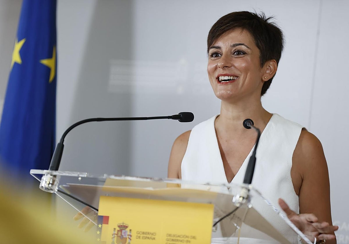 Isabel Rodríguez, ministra de Vivienda y Agenda Urbana