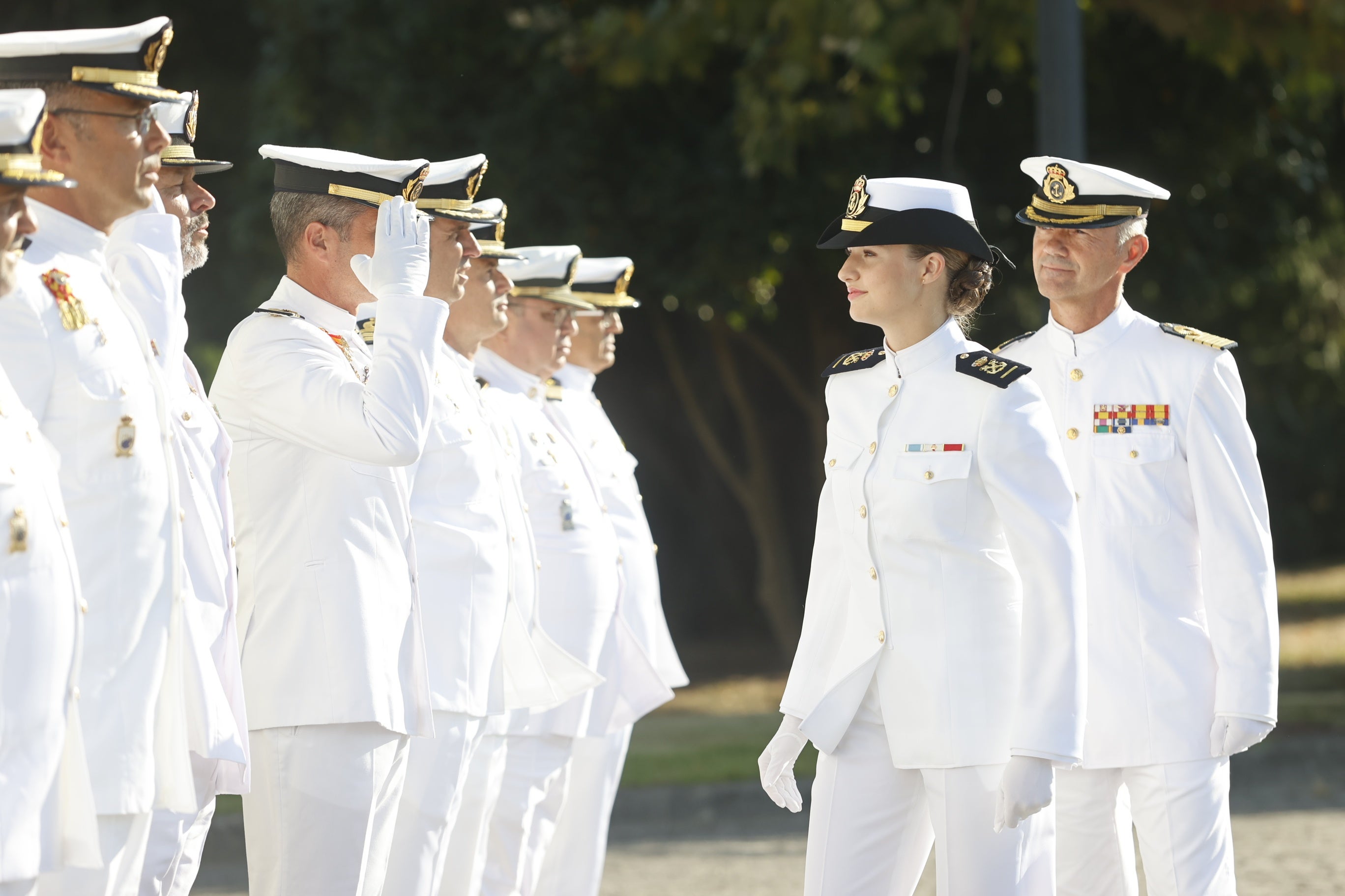 La Princesa Leonor ha ingresado este jueves en la Escuela Naval de Marín.