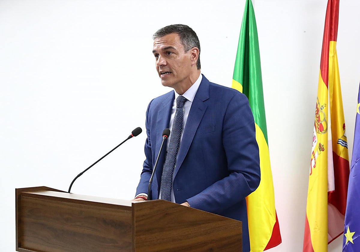 El presidente del Gobierno, Pedro Sánchez