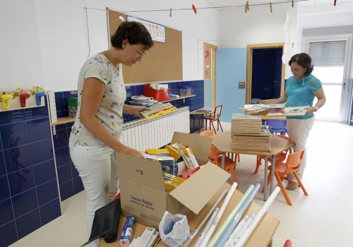 Últimos preparativos previos al inicio del curso escolar en Córdoba