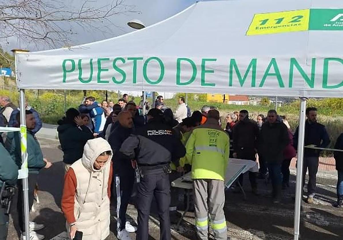 Imagen de archivo del puesto de mando instalado en marzo para buscar a Pedro Mayorgas