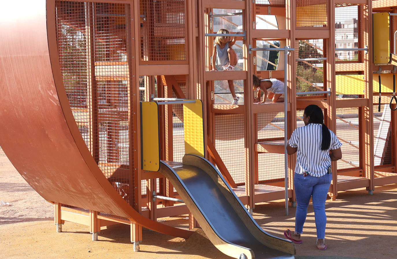El flamenco tobogán que hace las delicias de los más pequeños en Córdoba