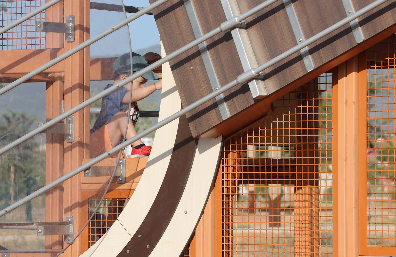 El flamenco tobogán que hace las delicias de los más pequeños en Córdoba