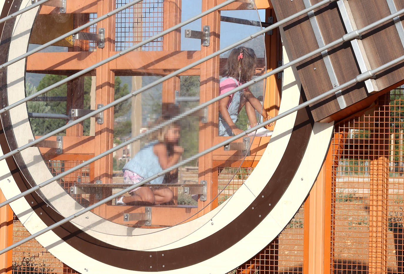 El flamenco tobogán que hace las delicias de los más pequeños en Córdoba