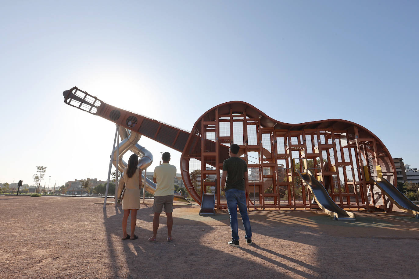 El flamenco tobogán que hace las delicias de los más pequeños en Córdoba