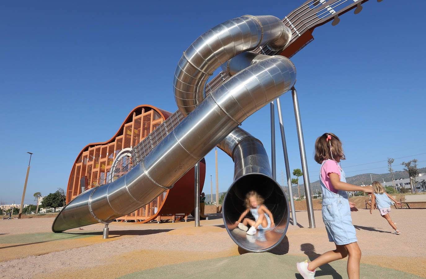 El flamenco tobogán que hace las delicias de los más pequeños en Córdoba
