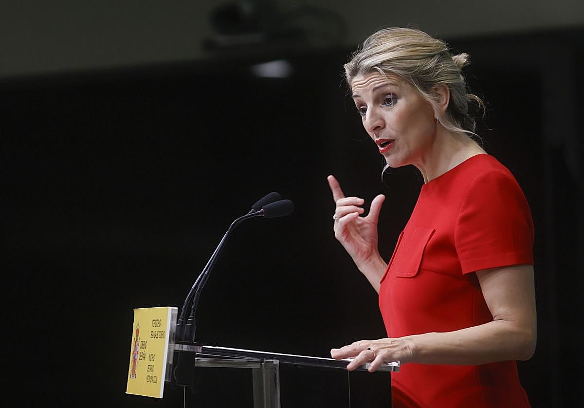 La vicepresidenta segunda y ministra de Trabajo, Yolanda Díaz