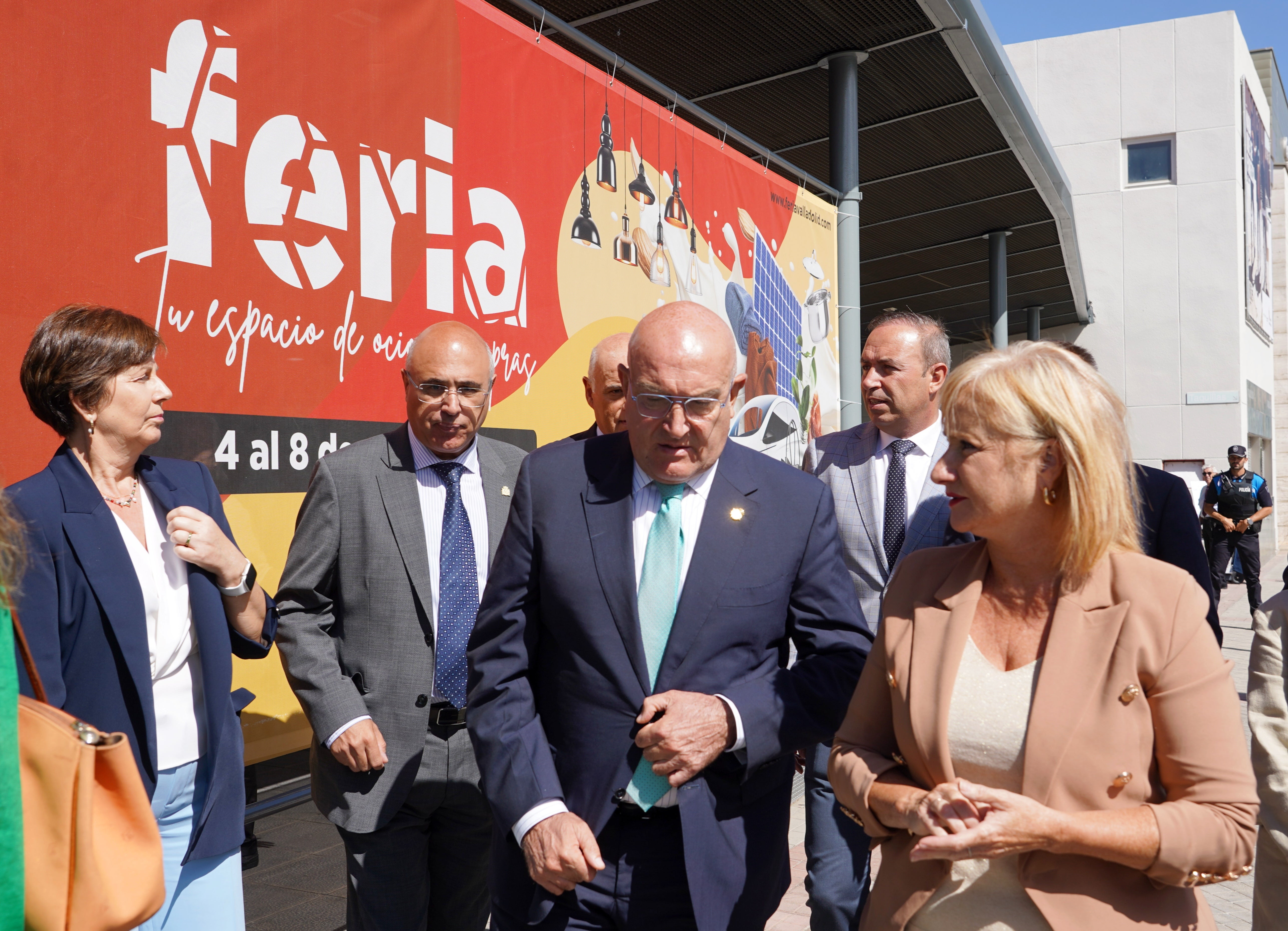 Carnero y García, ayer en la inauguración de la Feria