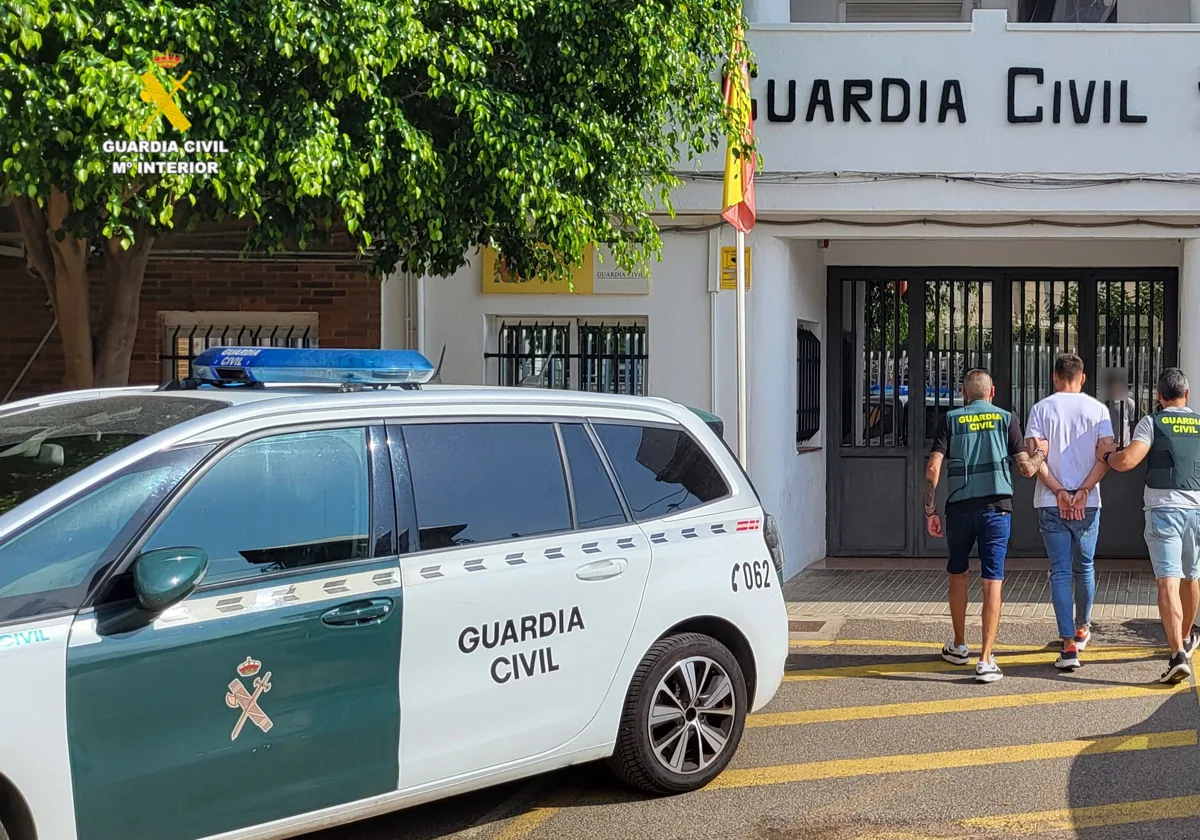 Imagen del detenido por agredir con un arma blanca a un joven en Vistabella del Maestrat, Castellón