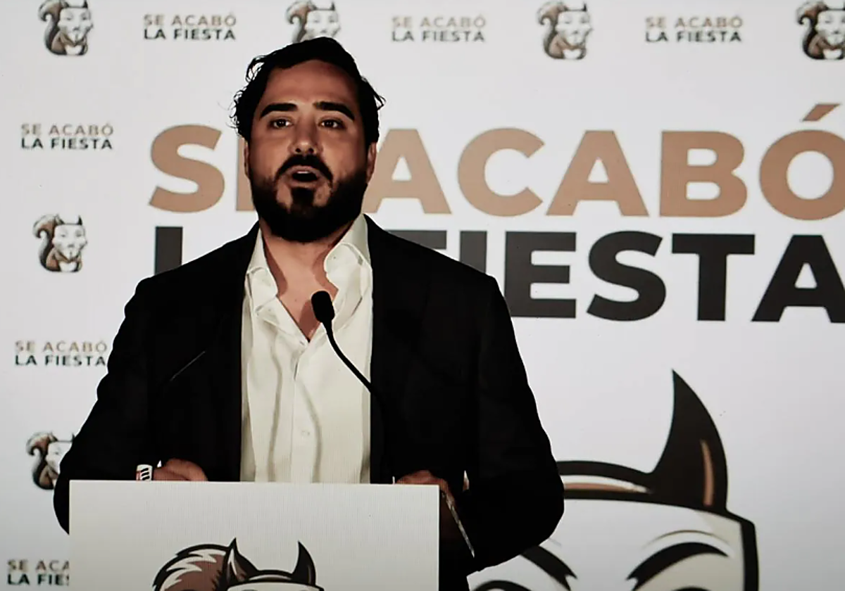 Luis Pérez Fernández, más conocido como Alvise Pérez, tras obtener tres escaños en el Parlamento Europeo