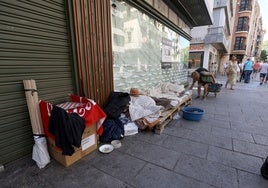 Fotos: los asentamientos de personas sin techo en el Centro de Córdoba