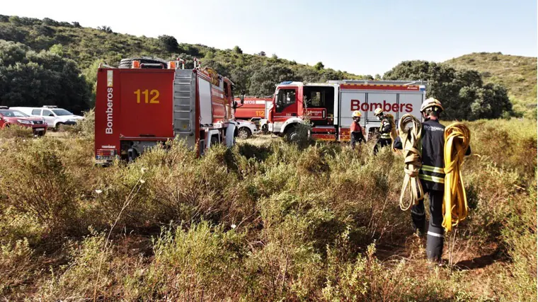 Efectivos de Bomberos durante una intervención