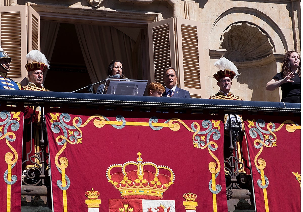 Domínguez, este domingo durante el pregón