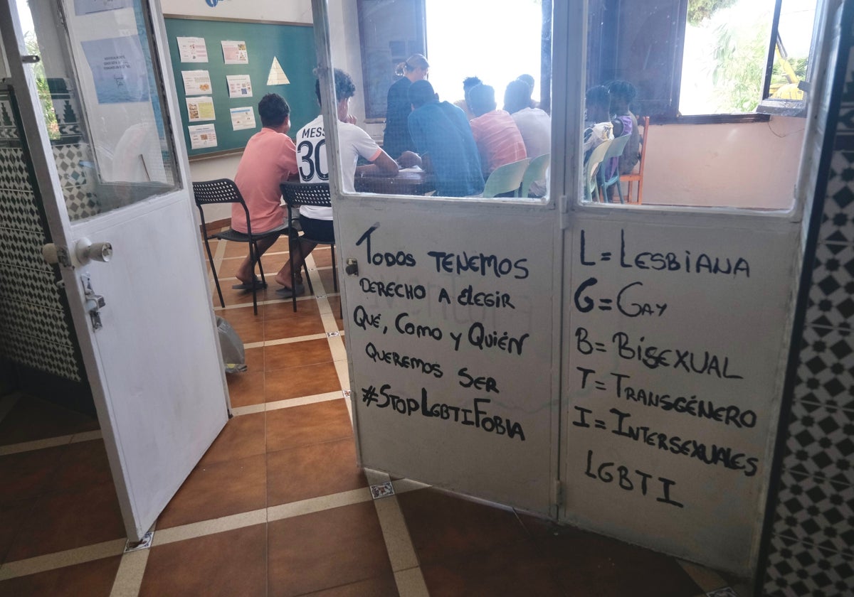 Una de las aulas de formación del centro de Cortes de la Frontera