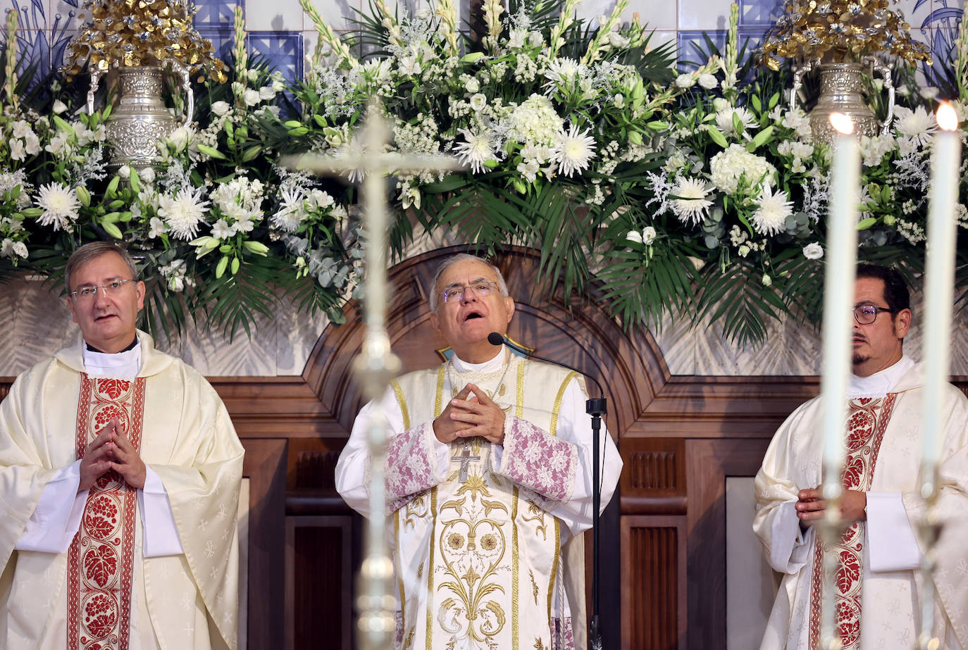 La solemne misa por el día de la Virgen de la Fuensanta, en imágenes