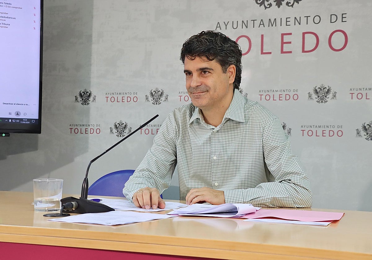 Juan José Alcalde,  portavoz del equipo de gobierno del Ayuntamiento de Toledo