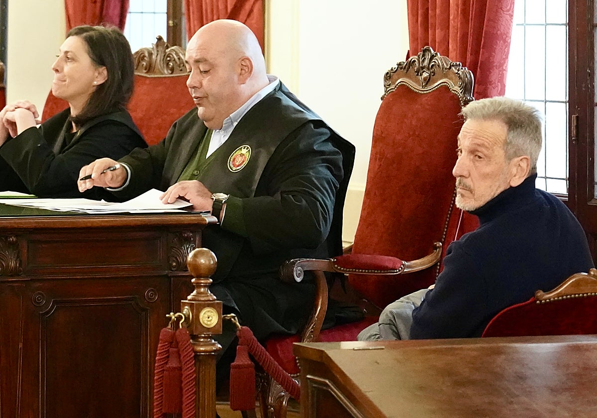 El ex concejal Pedro Muñoz durante el juicio celebrado en León
