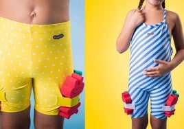 Diseñan un bañador con planchas para que los niños aprendan a nadar más rápido