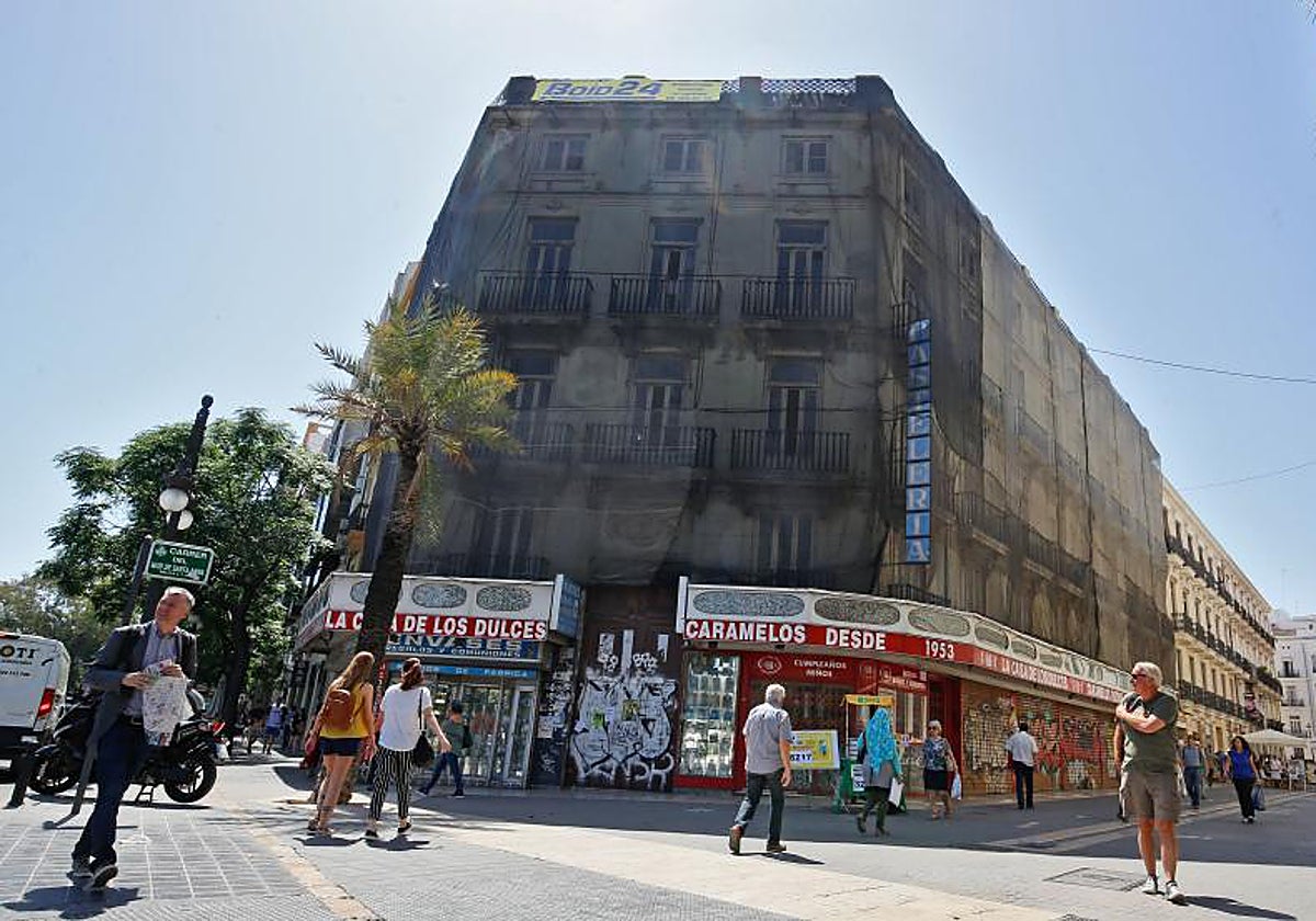 Imagen de archivo del edificio conocido como la Casa de los Caramelos de Valencia