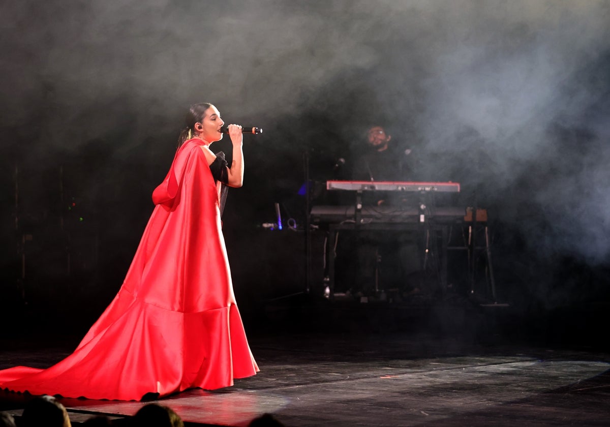 María José Llergo en una actuación en el Gran Teatro de Córdoba