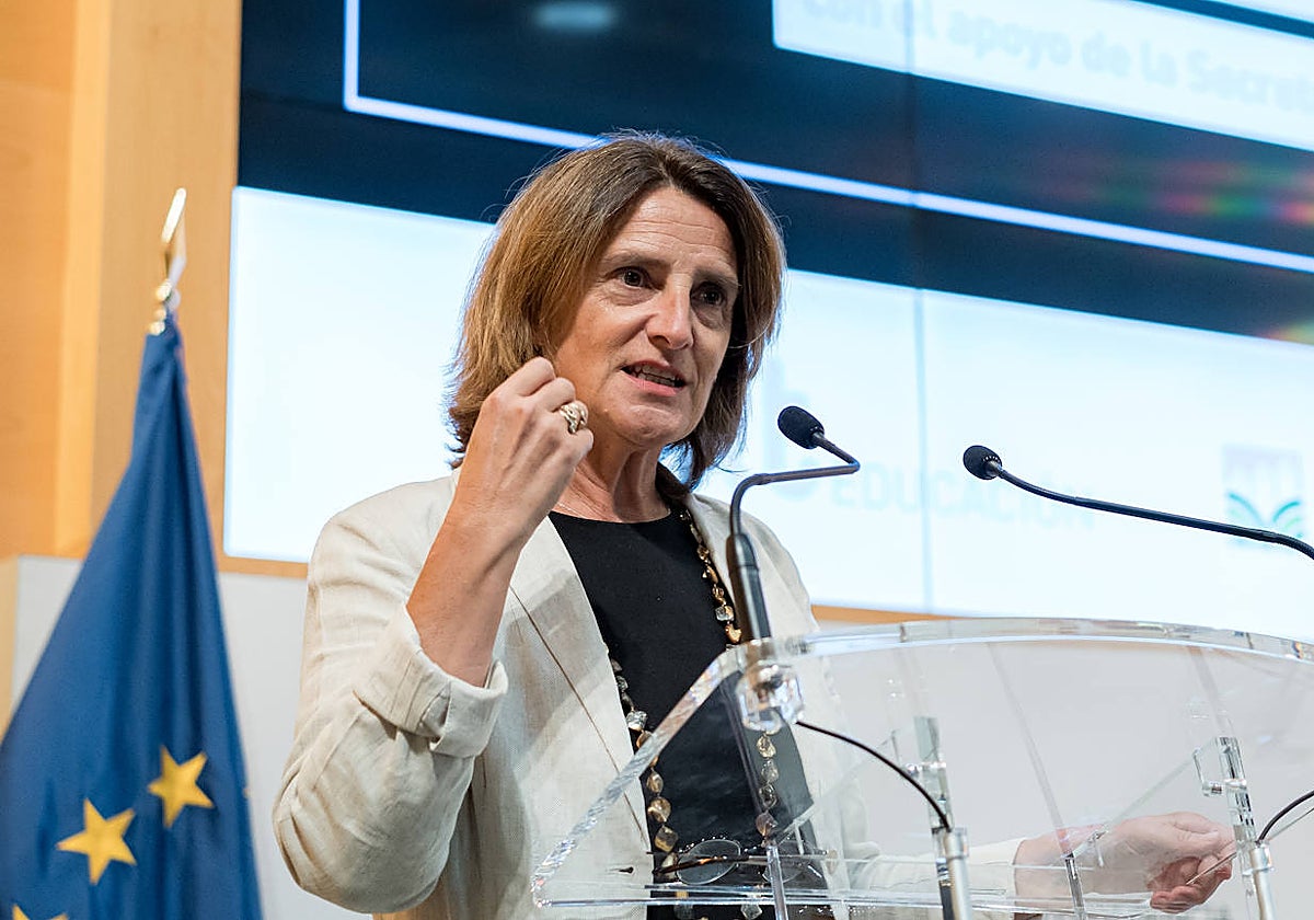 La hasta ahora vicepresidenta tercera y ministra para la Transición Ecológica, Teresa Ribera