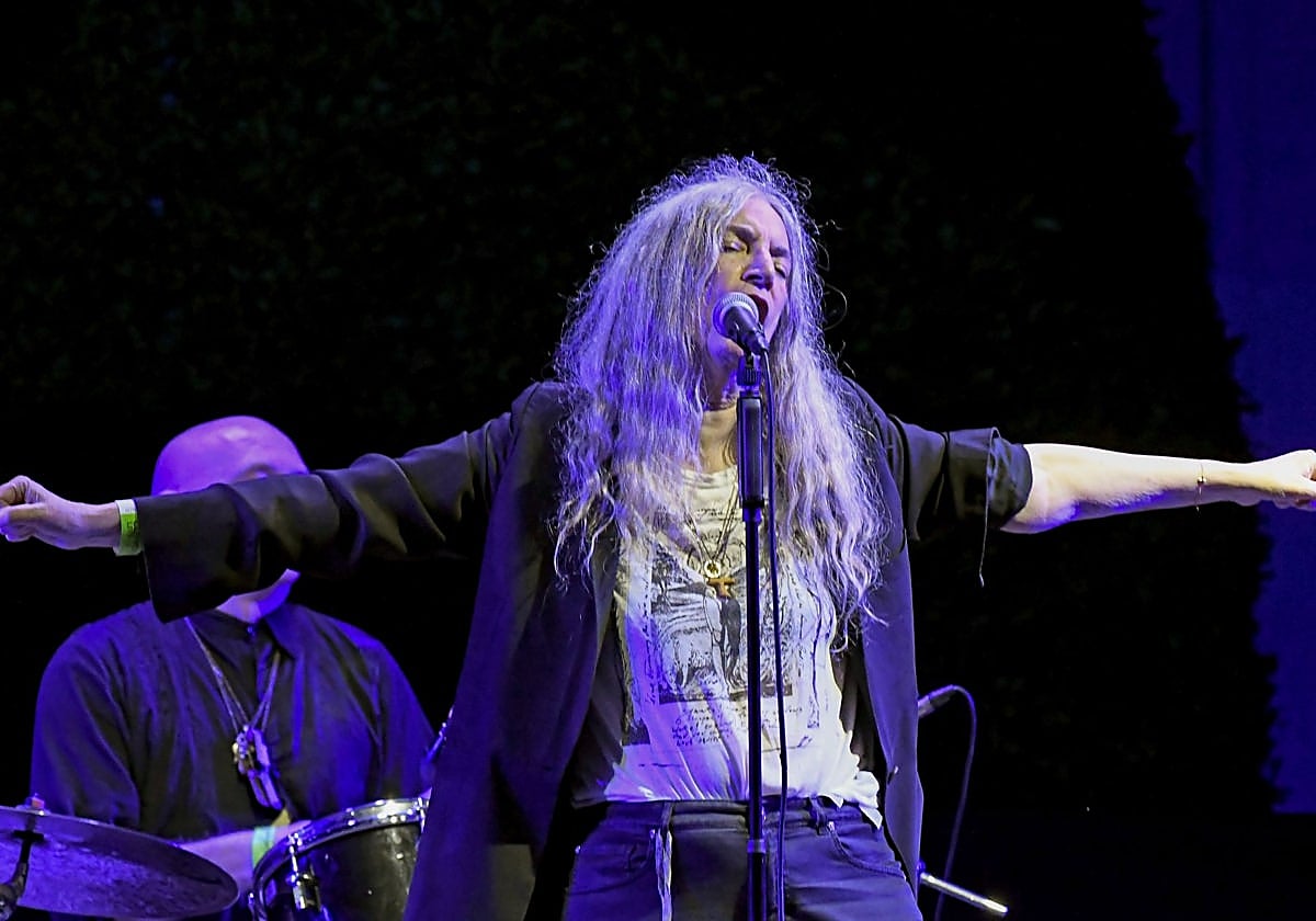 Patti Smith, durante su actuación el pasado mes de julio en Pedralbes