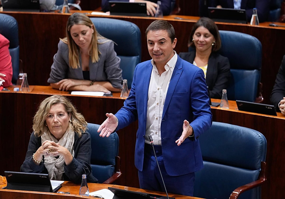 El portavoz socialista en la Asamblea de Madrid, Juan Lobato