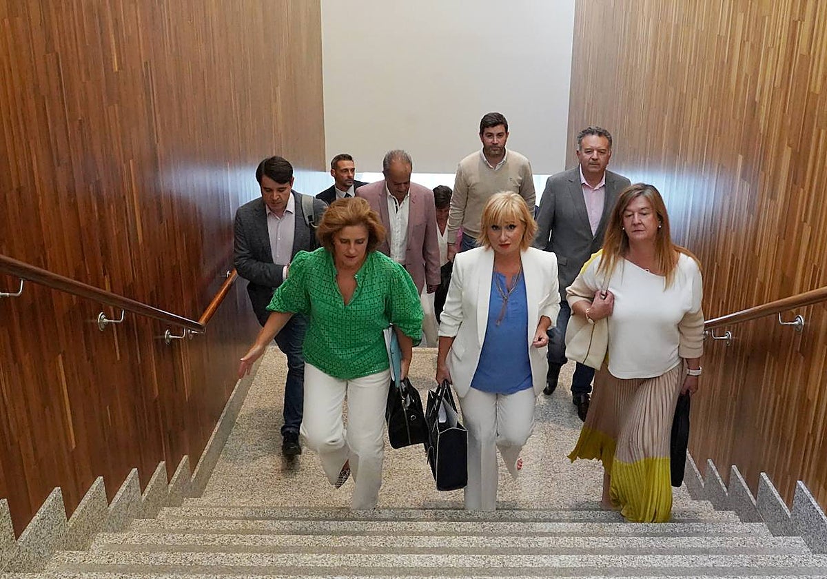 La consejera de Industria, Comercio y Empleo de la Junta, Leticia García, comparece ante la Comisión de Industria, Comercio y Empleo de las Cortes de Castilla y León para informar de su programa de actuaciones