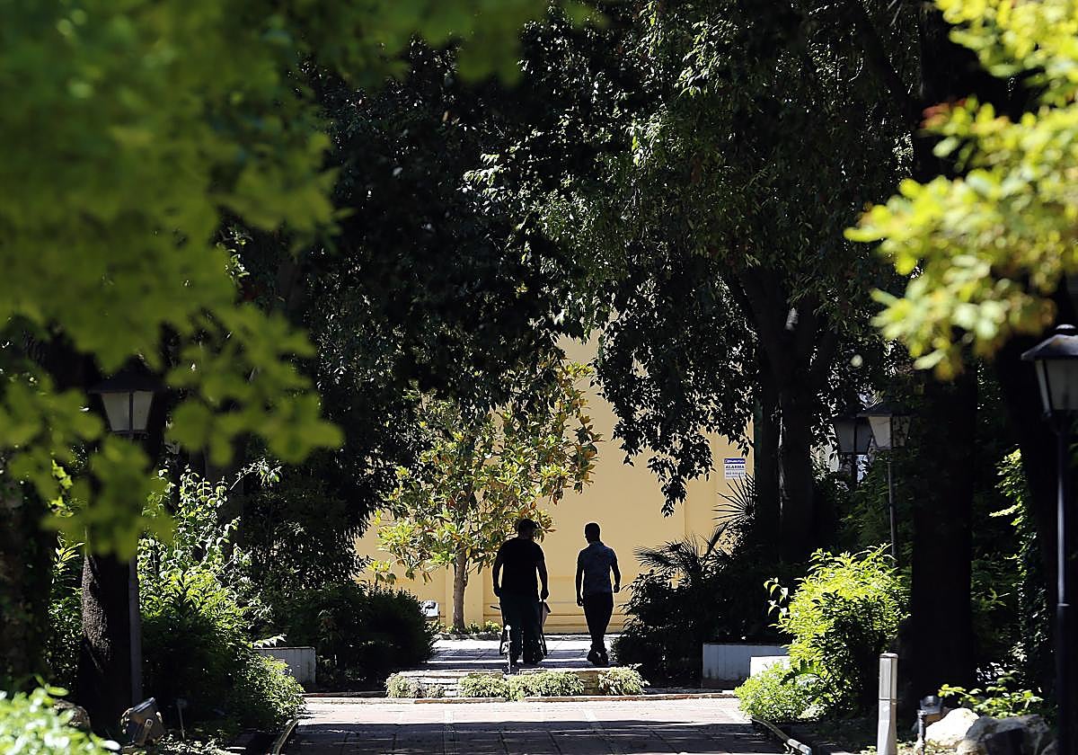 Dos personas pasean por el Jardín Botánico de Córdoba