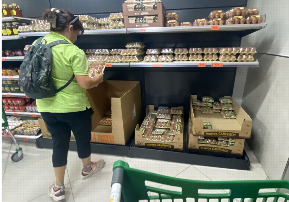 Imagen tomada en un supermercado de Mercadona en Alicante