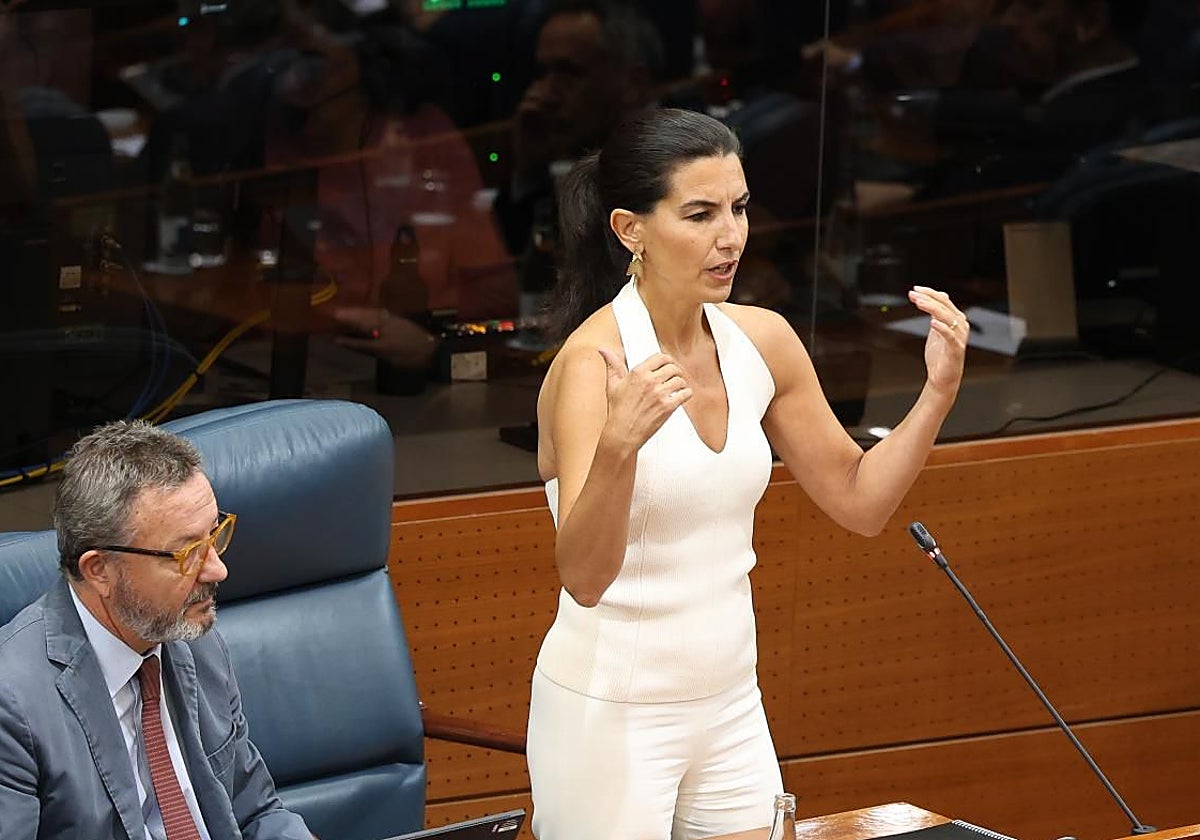 La portavoz de Vox en la Asamblea, Rocío Monasterio