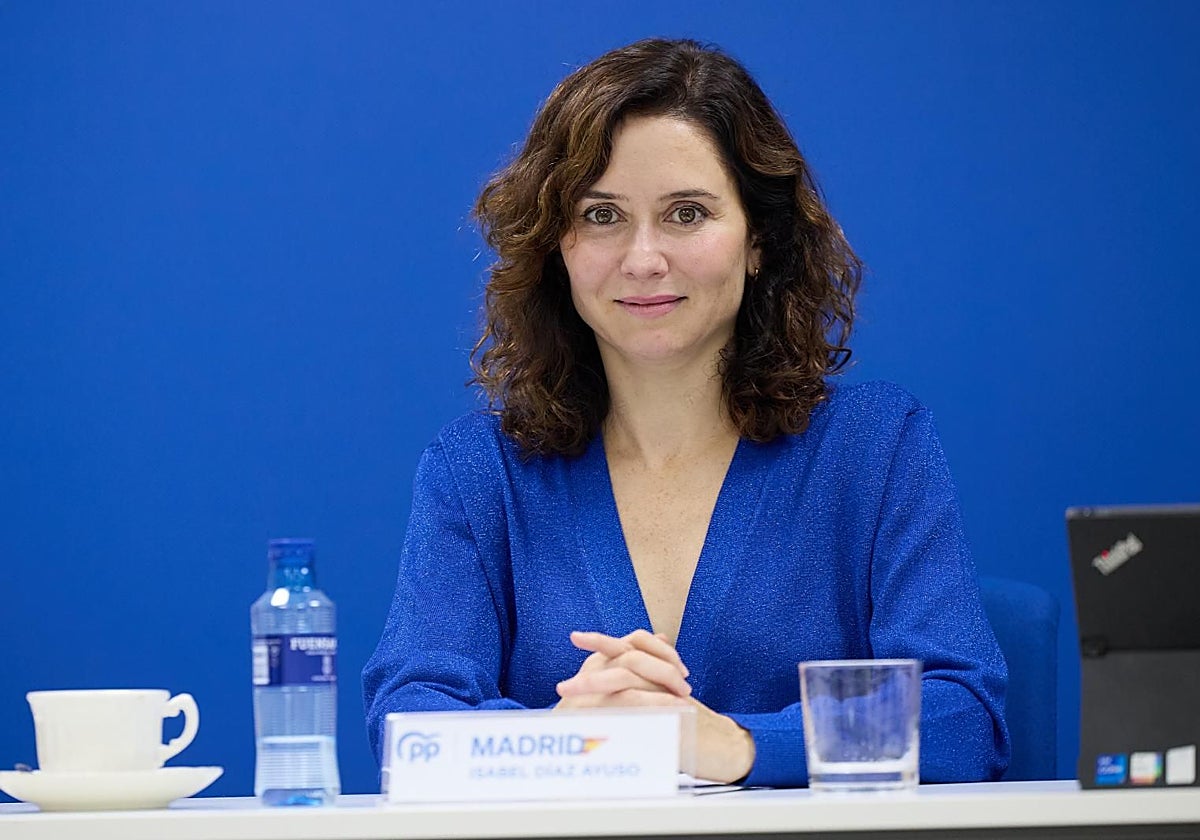 Isabel Díaz Ayuso ha presidido este martes el Comité de Dirección del PP de Madrid