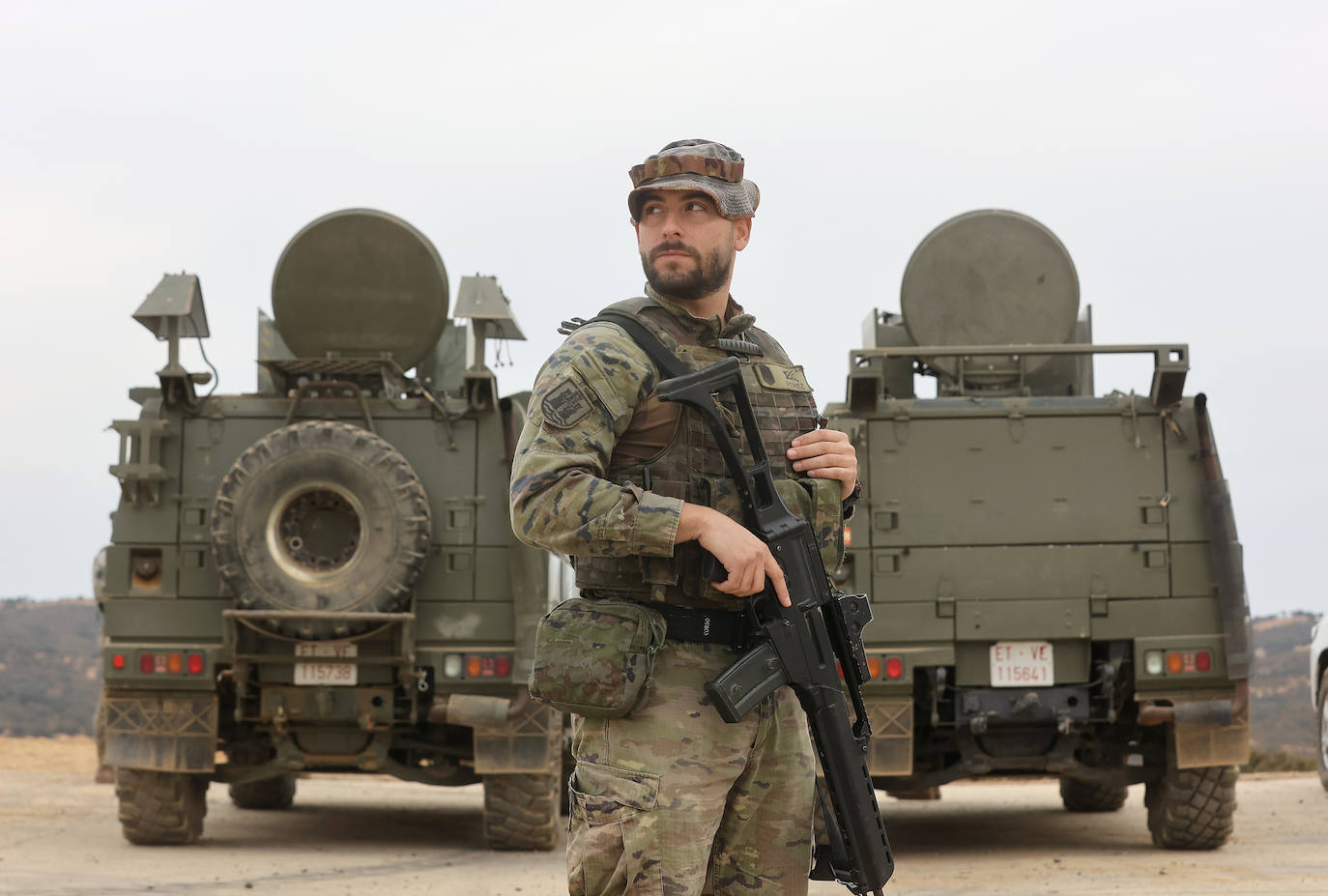 Fotos: Los militares de la BRI X se adiestran para sus misiones en el Líbano y Letonia