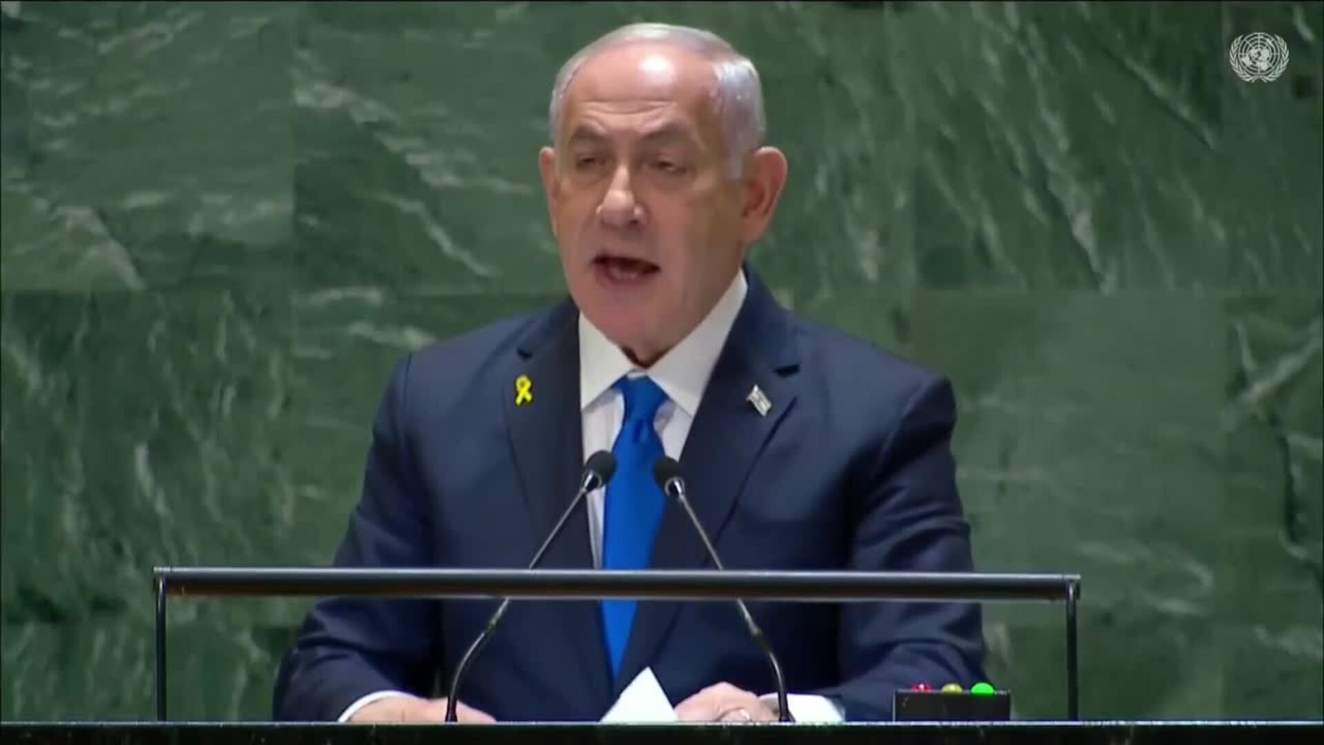 Netanyahu dice en la ONU que Israel &quot;no descansará hasta traer los rehenes a casa&quot;