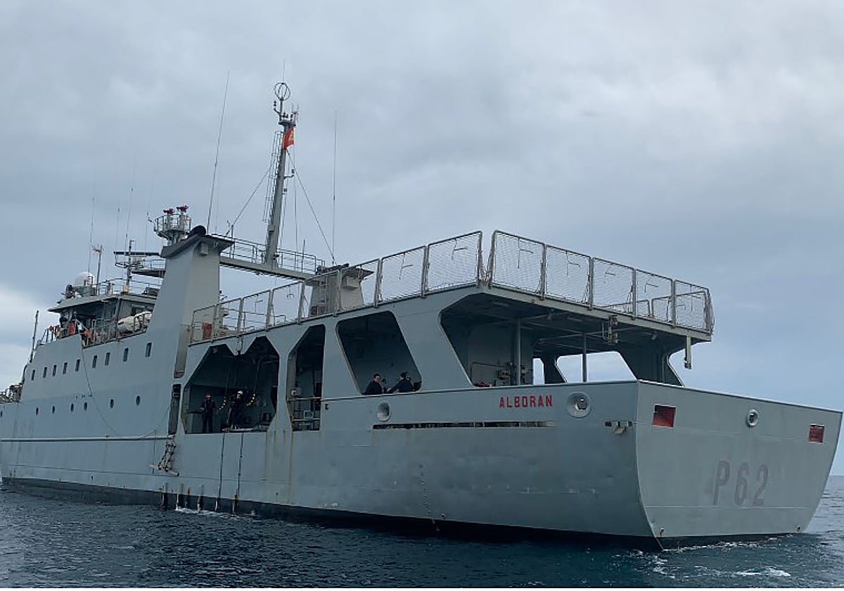 Imagen de archivo del patrullero de la Armada, Alborán