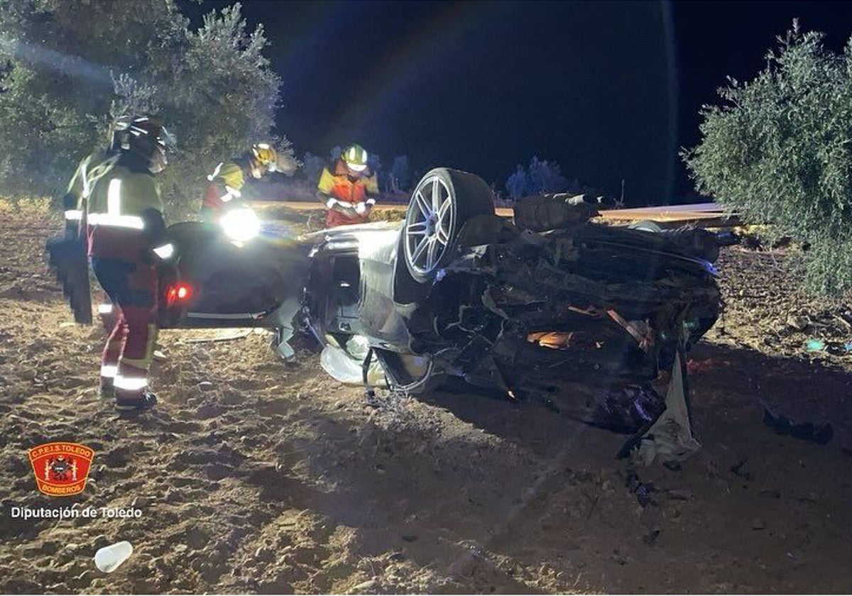 Imagen de archivo de un accidente nocturno