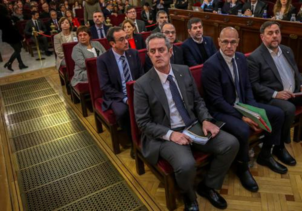 Los condenados del `procés', en el juicio celebrado en el Tribunal Supremo