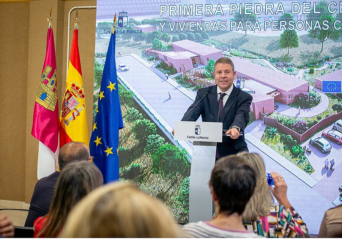 El presidente de Castilla-La Mancha, Emiliano García-Page, este lunes en Guadalajara
