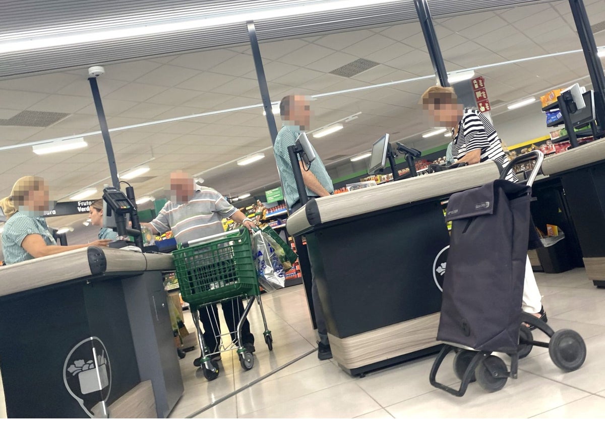 Imagen tomada en un supermercado de Mercadona en Alicante