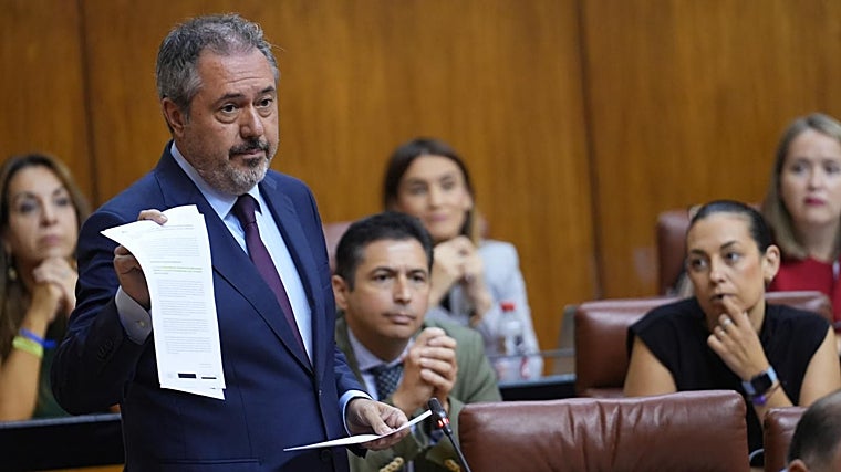 El secretario general del PSOE-A, Juan Espadas