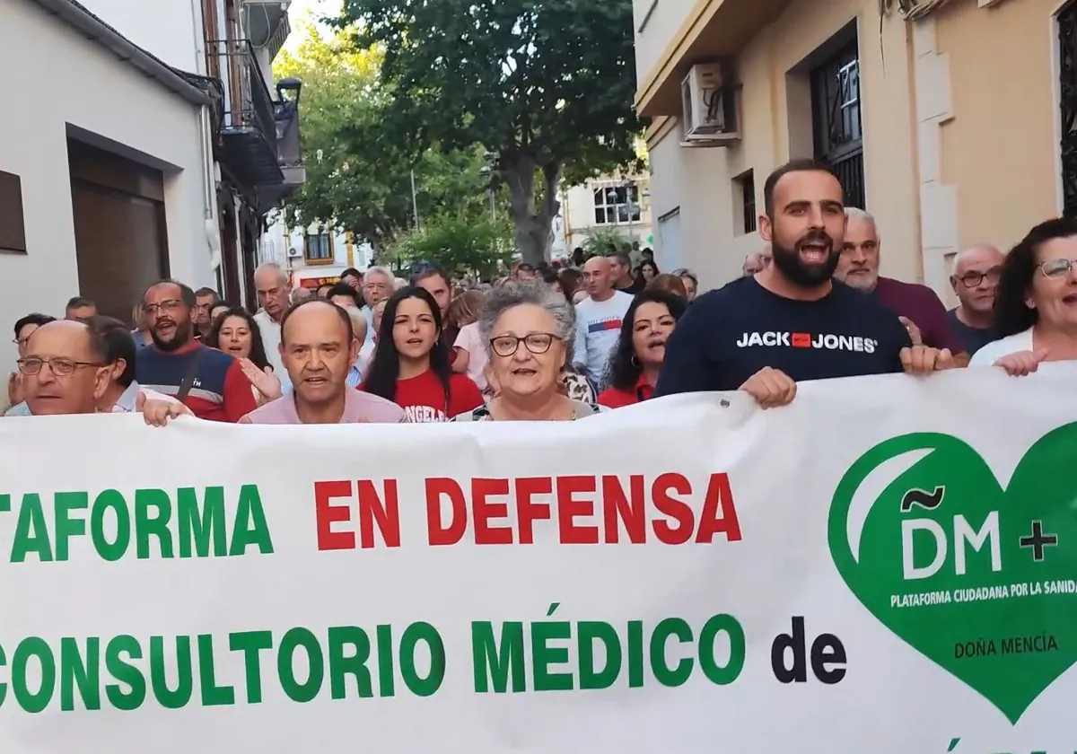 Manifestación por la sanidad pública en el sur de la provincia de Córdoba