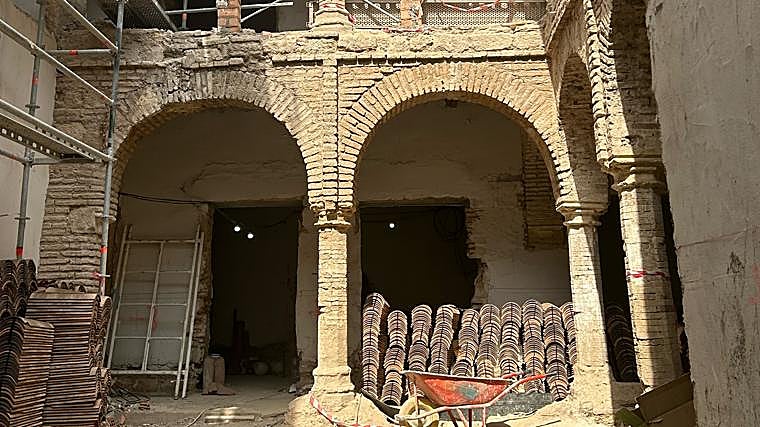 Imagen de las obras de Zizai para abrir un cinco estrellas en la Calleja de las Flores